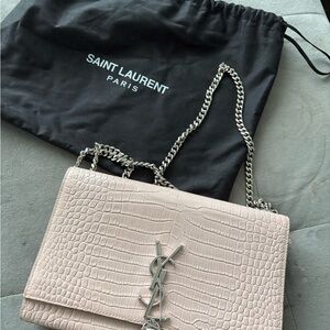 Saint Laurent Pink Shoulder Bag with Chain Strap